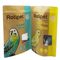 350g Ziplock Paper Foil Bag With Clear Window For Pet Bird Canaries And Budgerigars Food